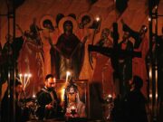 Ο Αρχιεπίσκοπος Ελπιδοφόρος στην Ακολουθία των Αγίων Παθών στο Μπρούκβιλ