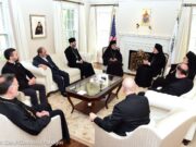 Archbishop Elpidophoros, Metropolitan Saba Have First Meeting