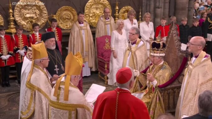 Archbishop Nikitas at the Coronation of King Charles III