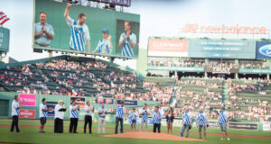 Greek Community Celebrates Harry Agganis and Greek Heritage Night at Fenway Park