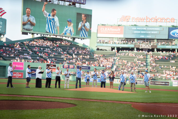 Greek Community Celebrates Harry Agganis and Greek Heritage Night at Fenway Park