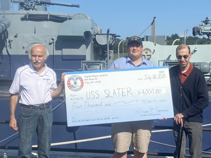 Capital Region AHEPA Donates to the USS Slater