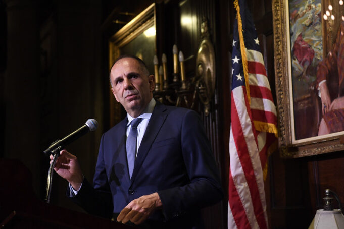 FM Gerapetritis addresses Greek American communities at New York meeting