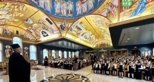 Archbishop Elpidophoros visits Hellenic Day Schools in the Chicago Area