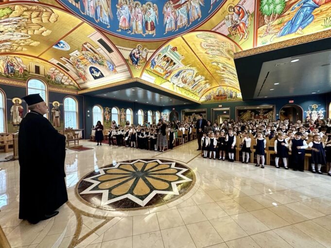 Archbishop Elpidophoros visits Hellenic Day Schools in the Chicago Area