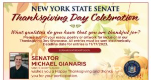 Senate Deputy Leader Gianaris Launches Annual Thanksgiving Creative Celebration