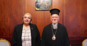 Συνάντηση του Οικουμενικού Πατριάρχη με την υφυπ. Εξωτερικών Αλ. Παπαδοπούλου
