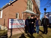 Archbishop of America Visits Fire Ravaged Jordanian Greek Orthodox parish in Yonkers