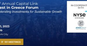 25th Annual Capital Link Invest in Greece Forum on Dec. 11 in NYC