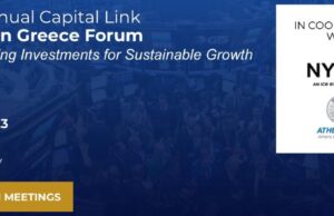 25th Annual Capital Link Invest in Greece Forum on Dec. 11 in NYC