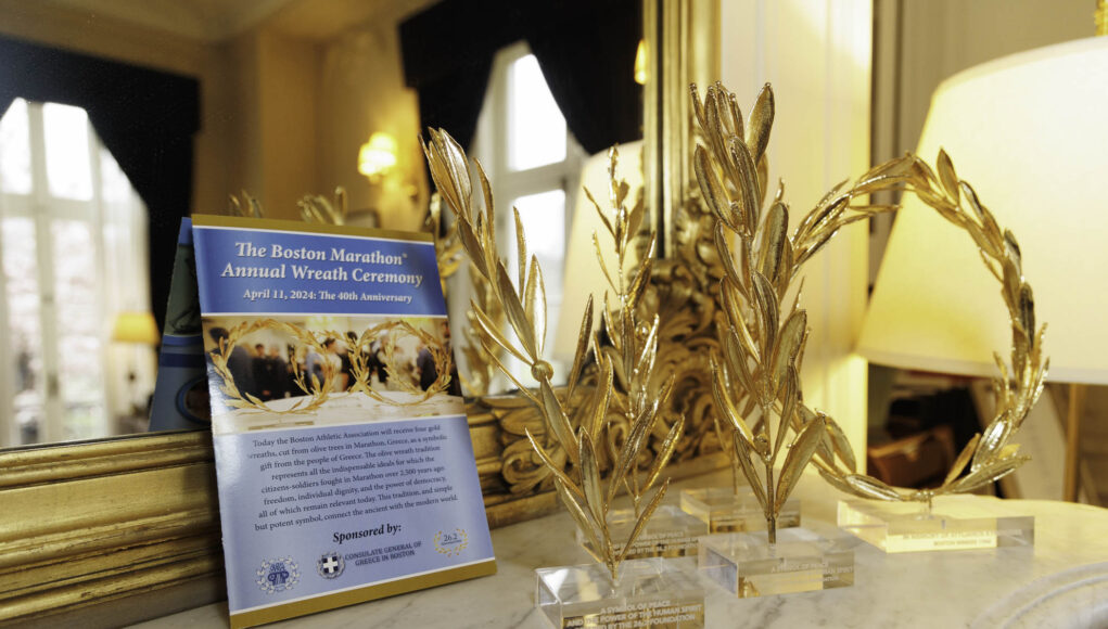 Boston Marathon 40th Anniversary Wreath Ceremony Hosted at Consulate General of Greece