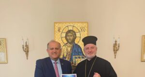 AHI President, Archbishop Elpidophoros Meet at Archdiocese