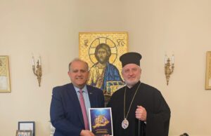 AHI President, Archbishop Elpidophoros Meet at Archdiocese