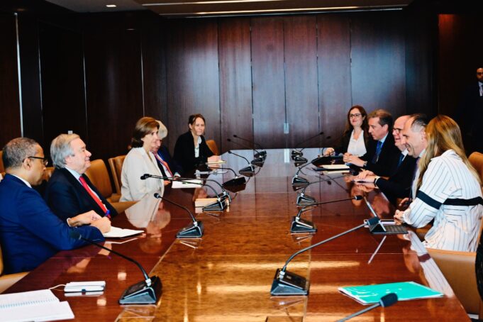 Το Κυπριακό συζήτησαν Γκουτέρες, Ολγκίν και Γεραπετρίτης