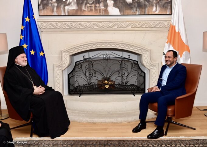 Με τον Πρόεδρο Χριστοδουλίδη συναντήθηκε ο Αρχιεπίσκοπος Ελπιδοφόρος