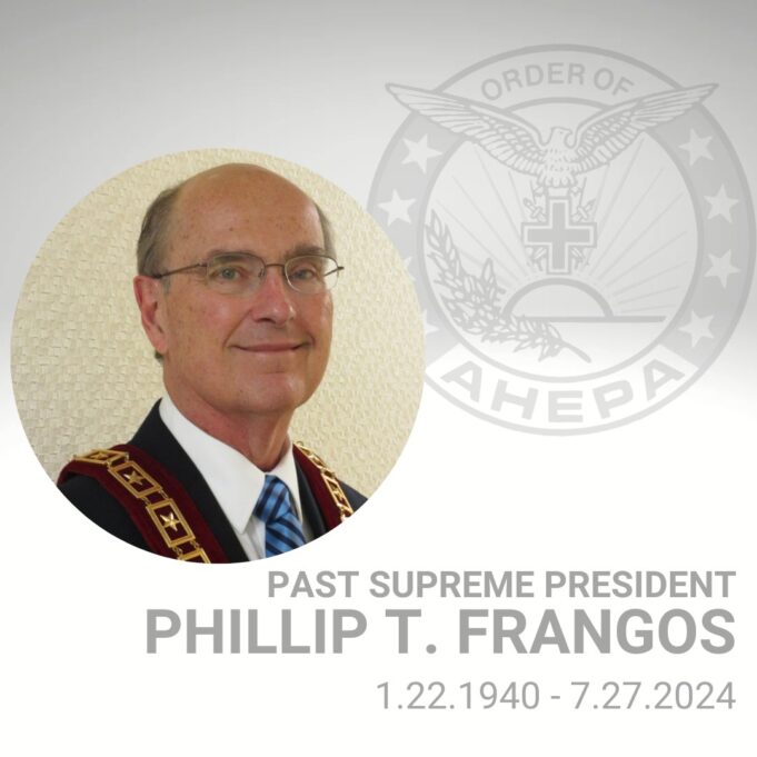 AHEPA Mourns the Passing of former Supreme President Phillip T. Frangos