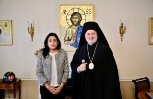 Στον Αρχιεπίσκοπο Ελπιδοφόρο η νέα Γενική Πρόξενος της Ελλάδας στη Νέα Υόρκη