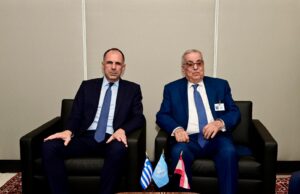 Συνάντηση Γ.Γεραπετρίτη με τον υπουργό Εξωτερικών του Λιβάνου