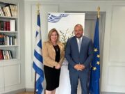 Συνάντηση Φίλιππου Φόρτωμα με Γ.Γ. Απόδημου Ελληνισμού, Μάιρα Μυρογιάννη