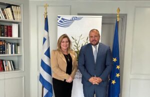 Συνάντηση Φίλιππου Φόρτωμα με Γ.Γ. Απόδημου Ελληνισμού, Μάιρα Μυρογιάννη