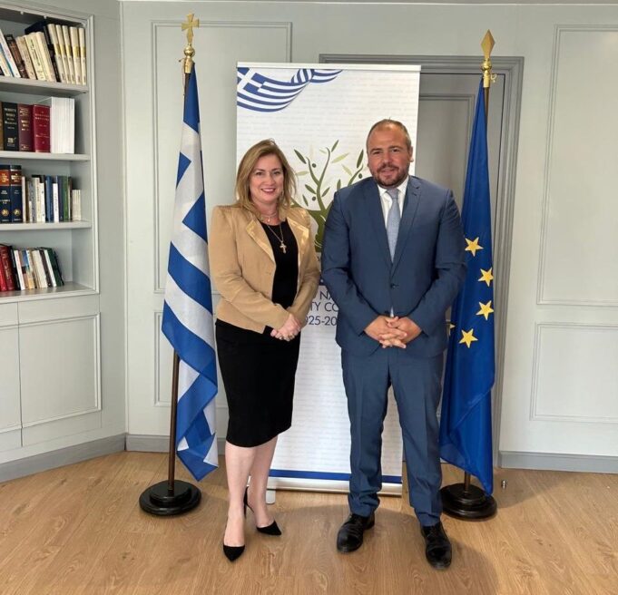 Συνάντηση Φίλιππου Φόρτωμα με Γ.Γ. Απόδημου Ελληνισμού, Μάιρα Μυρογιάννη