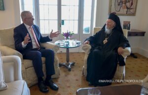 Συνάντηση του Οικουμενικού Πατριάρχη με τον Πρωθυπουργό της Αυστραλίας