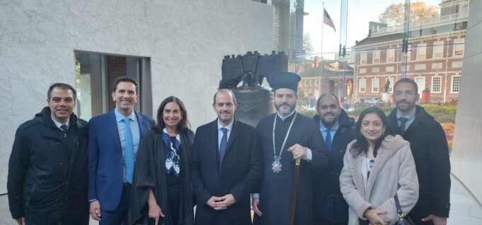 Giorgos Kotsiras welcomed by the Hellenic Community in Philadelphia