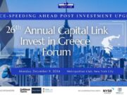 The 26th Annual Capital Link Invest in Greece Forum, Dec. 9