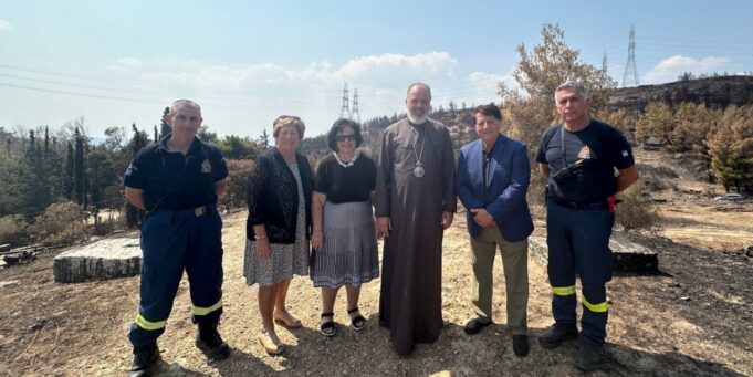 GOA Delegation Visits Greece for Greek Fire Relief Fund