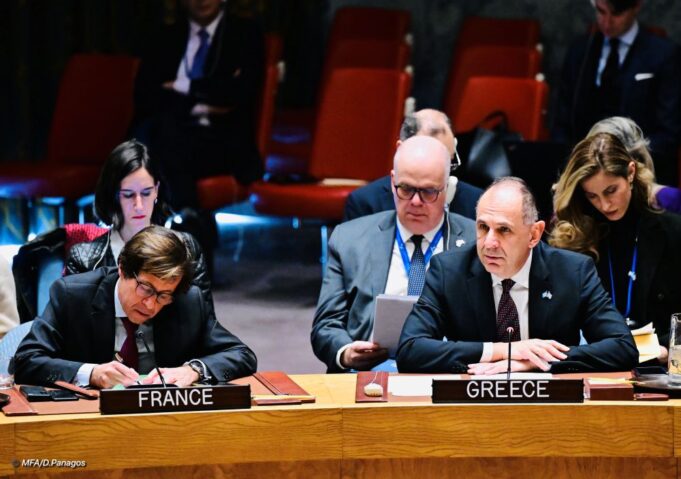 Gerapetritis at UNSC: Displacement of Palestinians would lead to regional instability