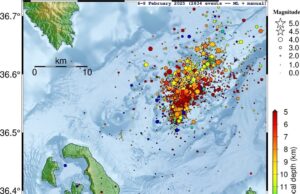 Συνολικά 95 σεισμοί καταγράφηκαν κατά την 8η Φεβρουαρίου στη ζώνη Σαντορίνης – Αμοργού