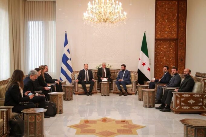 Συνάντηση Γ. Γεραπετρίτη με τη νέα ηγεσία της Συρίας
