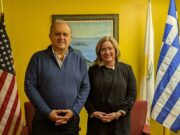 AHI Hosts Maira Myrogianni at Hellenic House