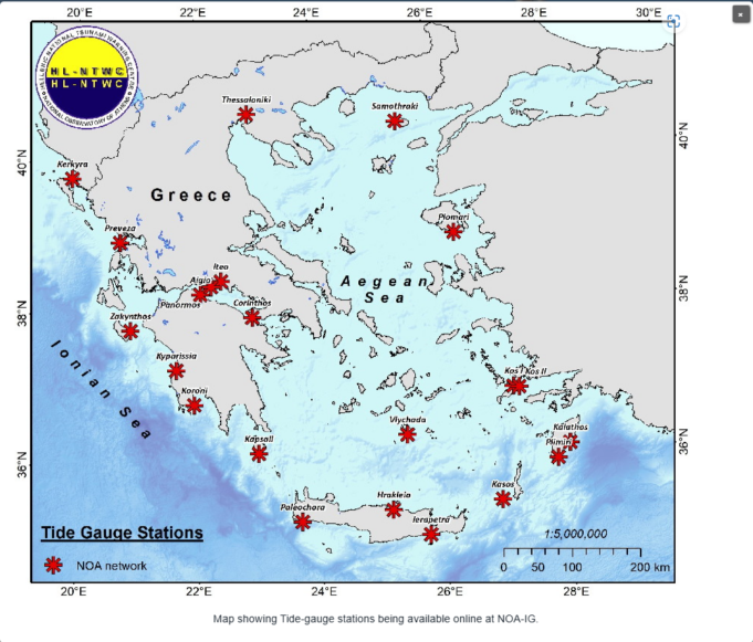 Hellenic National Tsunami Warning Centre installs tide gauge on the northeastern coast of Santorini