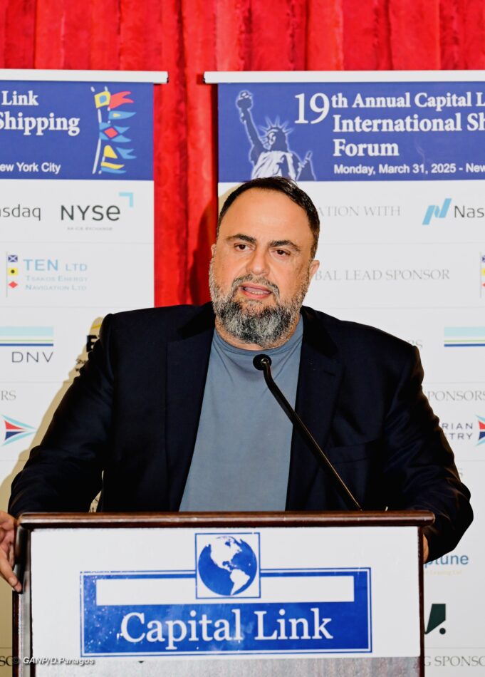 Marinakis Addresses Capital Link International Shipping Forum