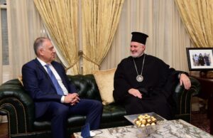 Συνάντηση Αρχιεπισκόπου Ελπιδοφόρου με τον Υπουργό Προστασίας του Πολίτη, Τάκη Θεοδωρικάκο