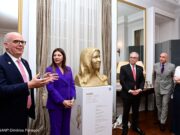 A reception in honor of Minister Sofia Zacharaki by Ambassador Ev. Sekeris