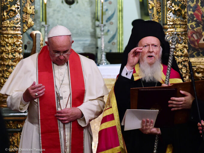 O Οικουμενικός Πατριάρχης για τον Πάπα Φραγκίσκο