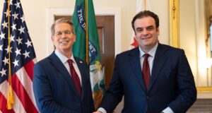 Greek Finance Minister Kyriakos Pierrakakis Meets with U.S. Treasury Secretary