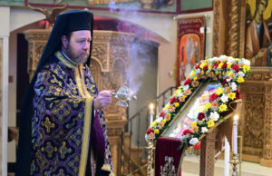 Στον Ιερό Ναό της Μεταμορφώσεως στην Κορώνα για την Ακολουθία του Β’ Νυμφίου
