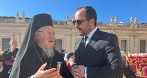 Ο Πρόεδρος Χριστοδουλίδης στην κηδεία του Πάπα Φραγκίσκου
