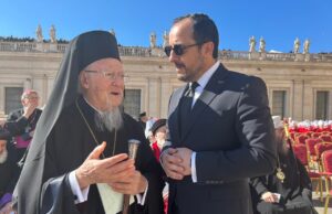 Ο Πρόεδρος Χριστοδουλίδης στην κηδεία του Πάπα Φραγκίσκου