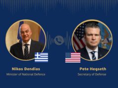 Defense Min Dendias holds first call with U.S. counterpart Hegseth