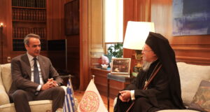 Κ. Μητσοτάκης σε Οικουμενικό Πατριάρχη: Η επίσκεψη σας μας δίνει δύναμη στον δύσκολο δρόμο της ανάταξης της πατρίδας