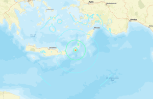 Σεισμική δόνηση 6 R στο θαλάσσιο χώρο μεταξύ Κάσου και Κρήτης