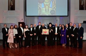Archdiocesan Cathedral Presents Holy Trinity Award to Archbishop Elpidophoros