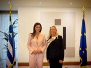 Συνάντηση της Υπουργού Παιδείας με την πρόεδρο του Πανεπιστημίου Yale