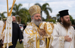 Λαμπρά Εγκαίνια του Ιερού Ναού Αγίας Παρασκευής Βρισβάνης από τον Αρχιεπίσκοπο Αυστραλίας