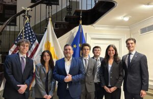AHI Summer Intern Class Visits Cypriot Embassy, Joined by Ambassador
