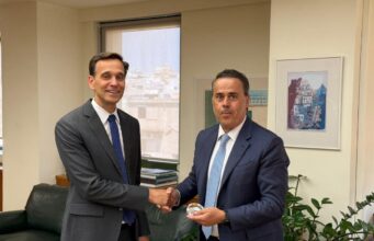 Συνάντηση Σ. Παπασταύρου με τον νέο Επιτετραμμένο της Πρεσβείας των ΗΠΑ στην Αθήνα